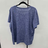 Nike Women's Size 2X Navy Heathered Short Sleeve Shirt