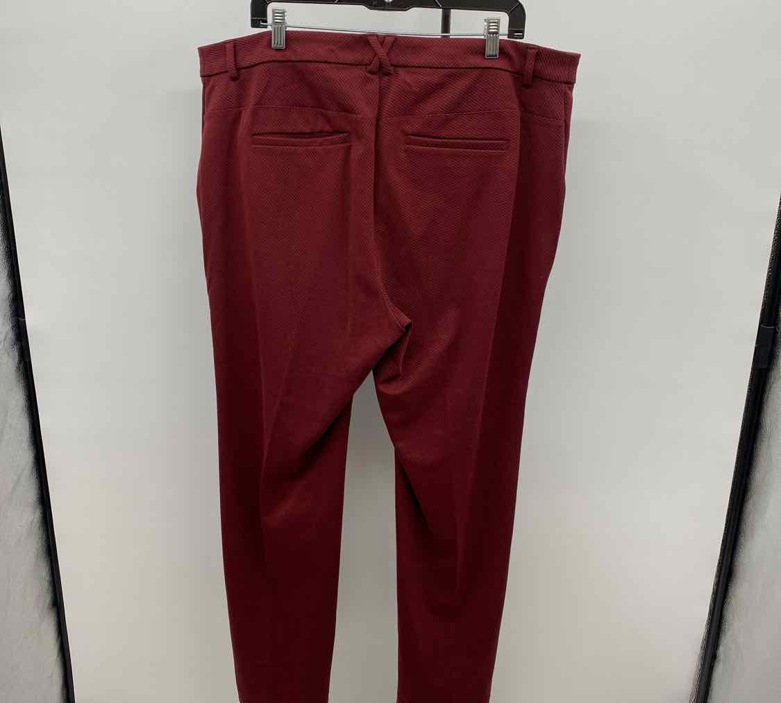 Anthropologie Junior's Size 18W Red Stripe Pants