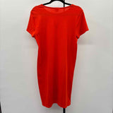 J Crew Women's Size 8 Orange Solid Dress
