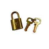 LOUIS VUITTON 2012 Brown Monogram SPEEDY 35 Tote Bag Purse w/Lock