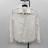 Rochelle Behrens Women's Size XS White Solid Long Sleeve Shirt