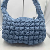 Do everything in love Women's Blue Quilted Purse