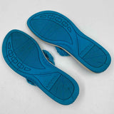 Sperry Women's Shoe Size 8 Turquoise Woven Flip Flops