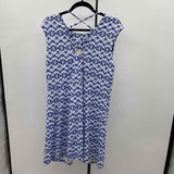 title nine Women's Size 14 Blue Abstract Dress