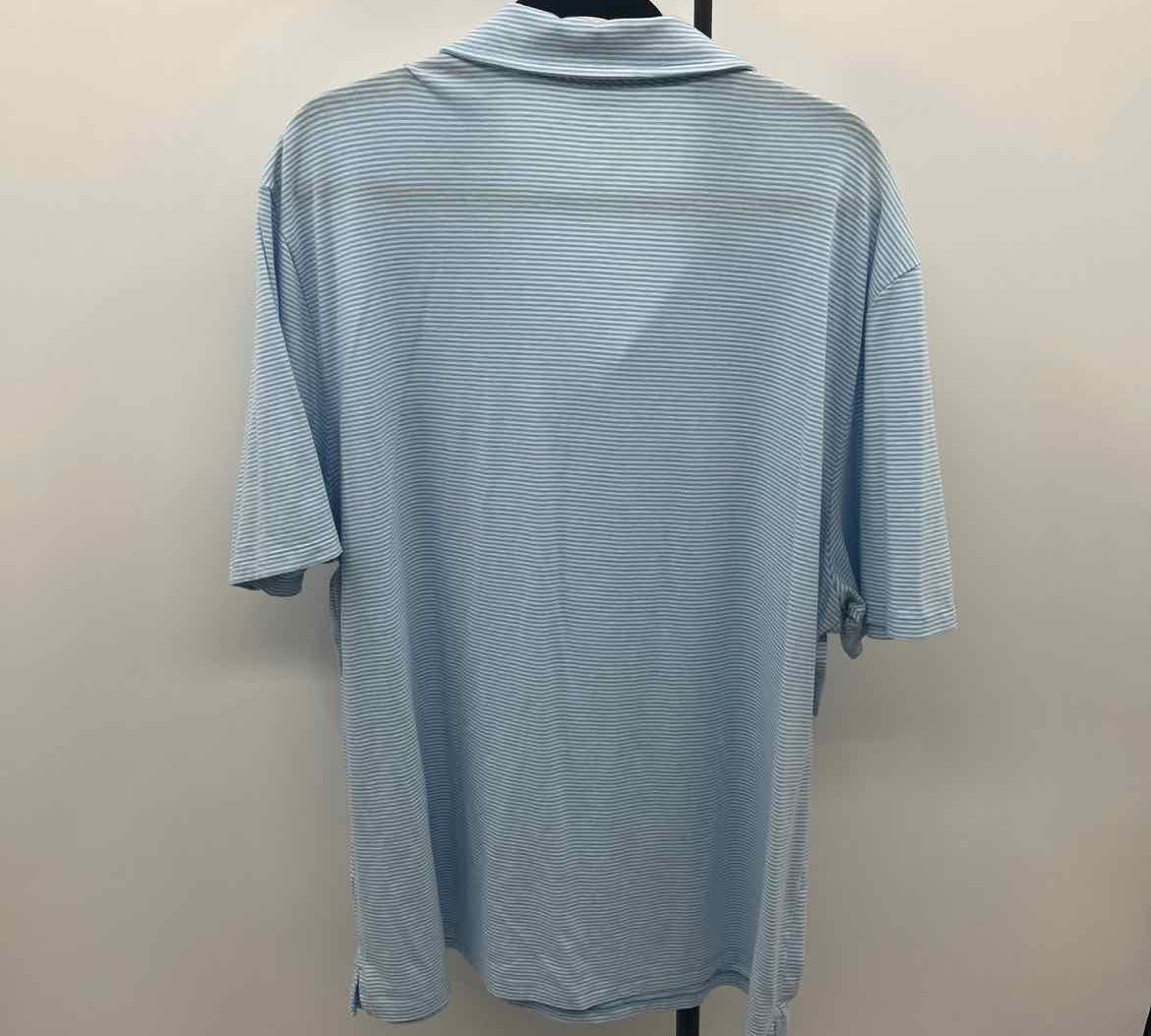 Vineyard Vines Men's Size 2XL Blue Striped Short Sleeve Shirt