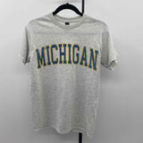 Gildan Women's Size S Gray Michigan T-Shirt