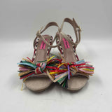 Betsey Johnson Women's Shoe Size 6 Rainbow Textured Wedges