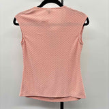 Talbots Women's Size SP Blush dotted Sleeveless Shirt