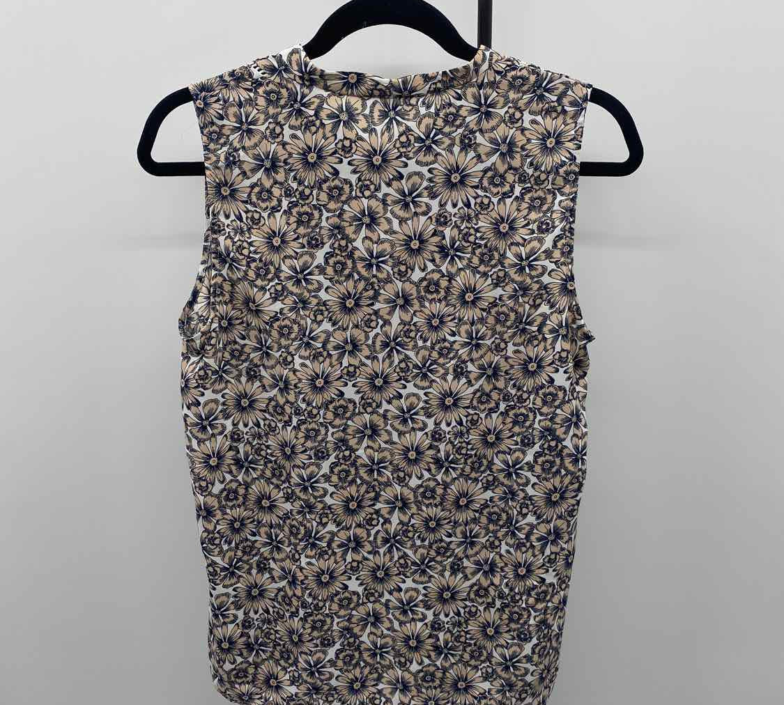 Banana Republic Women's Size M Blush Floral Sleeveless Shirt
