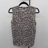 Banana Republic Women's Size M Blush Floral Sleeveless Shirt