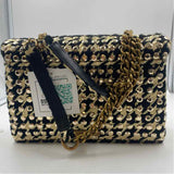 Kurt Geiger Women's Gold Luxe Houndstooth Purse