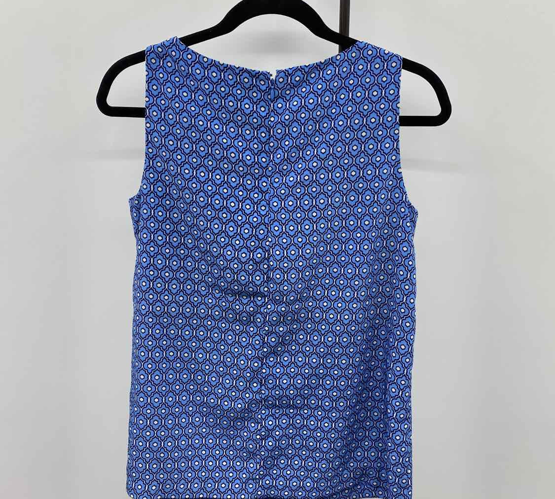 Dana Buchman Women's Size S Blue Abstract Sleeveless Shirt