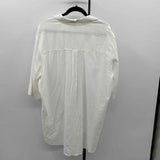J Crew Women's Size M White Ribbed Coverup
