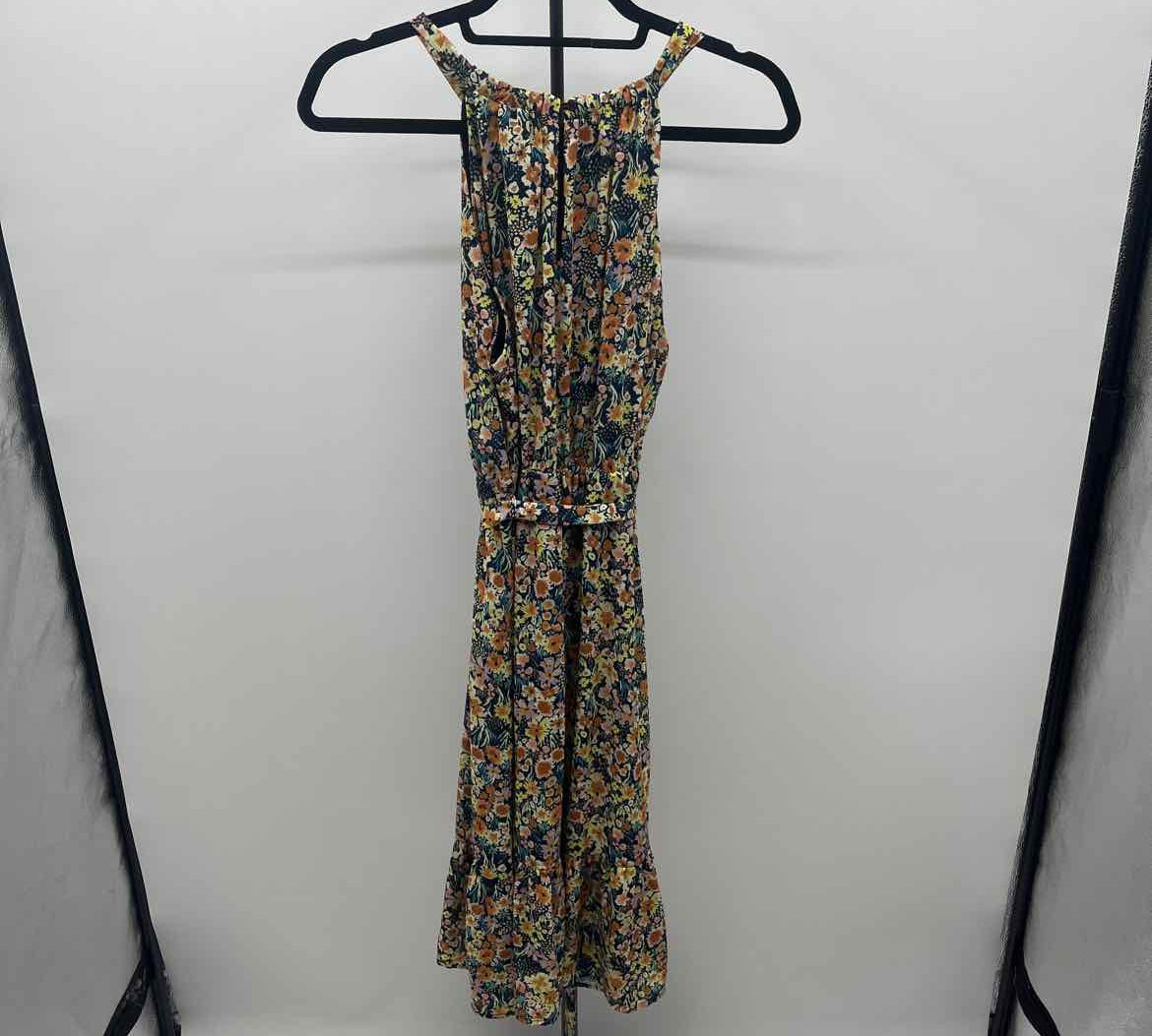 Collective Concepts Women's Size 10 Navy Floral Dress