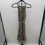 Collective Concepts Women's Size 10 Navy Floral Dress