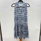 Duffield Lane Women's Size 10 Blue Geometric Dress