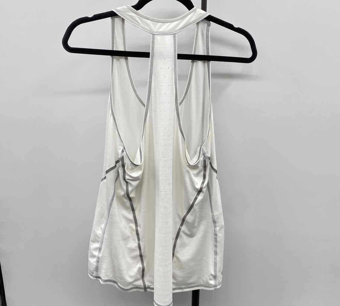 Athleta Women's Size L White Solid Tank