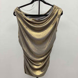 KLD Women's Size S Gray Shimmer Sleeveless Shirt
