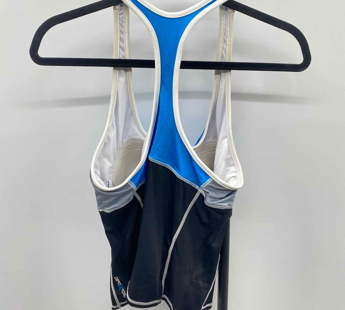 Zero Xposure Women's Size 12 Black Color Block Swimsuit - Separate