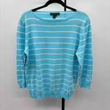 Ralph Lauren Women's Size XL Aqua Stripe Sweater