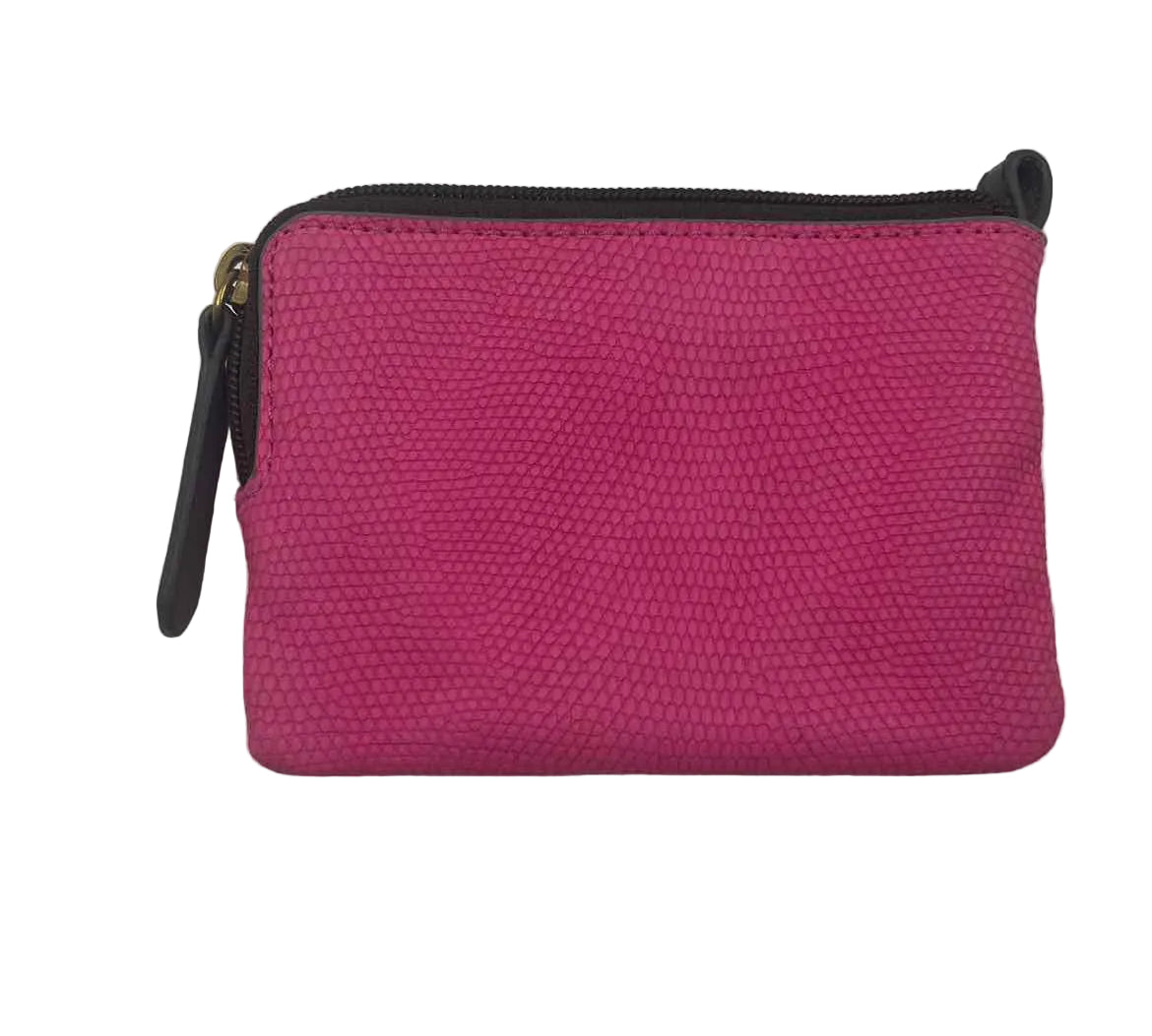 FOSSIL Women's Pink Luxe textured Wallet