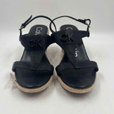Calvin Klein Women's Shoe Size 9 Black Textured Sandals