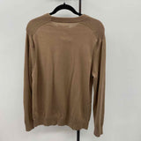 CUTS Men's Size M Brown Cotton Ribbed Sweater