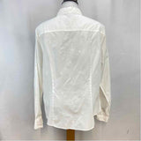 Brooks Brothers Women's Size L White Embroidered Long Sleeve Shirt