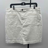 Talbots Women's Size 14 White Solid Skirt