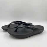 oofos Women's Shoe Size 9 Black Solid Sandals