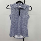 Greg Norman Women's Size S Navy Umbrella Sleeveless Shirt