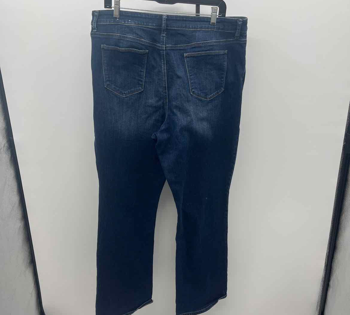 Chico's Women's Size 14 Blue Solid Jeans