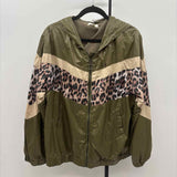 Easel Women's Size L Green Animal Print Jacket