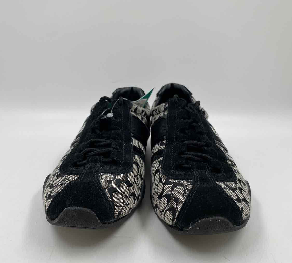 Coach Women's Shoe Size 7.5 Black Signature Sneakers