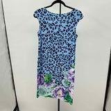 Chico's Women's Size 4 Blue Animal Print Dress