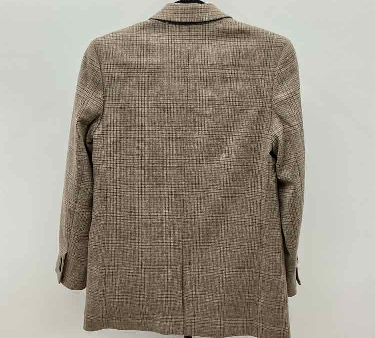 Madewell Junior's Size XS Tan Plaid Jacket