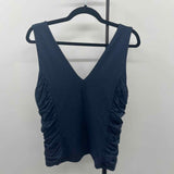 Nation Women's Size L Navy Solid Tank