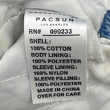 Pacsun Men's Size L Blue Solid Jacket