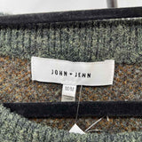 John & Jenn Women's Size M Green Marled Sweater