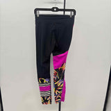 Lole Women's Size 6 Black Floral Pants