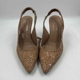 Donald J Pliner Women's Shoe Size 8 Tan Woven Slingbacks