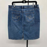 Chico's Women's Size 10 Blue Solid Skirt