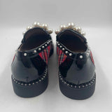 Betsey Johnson Women's Shoe Size 9.5 Black Multi-Pattern Loafers