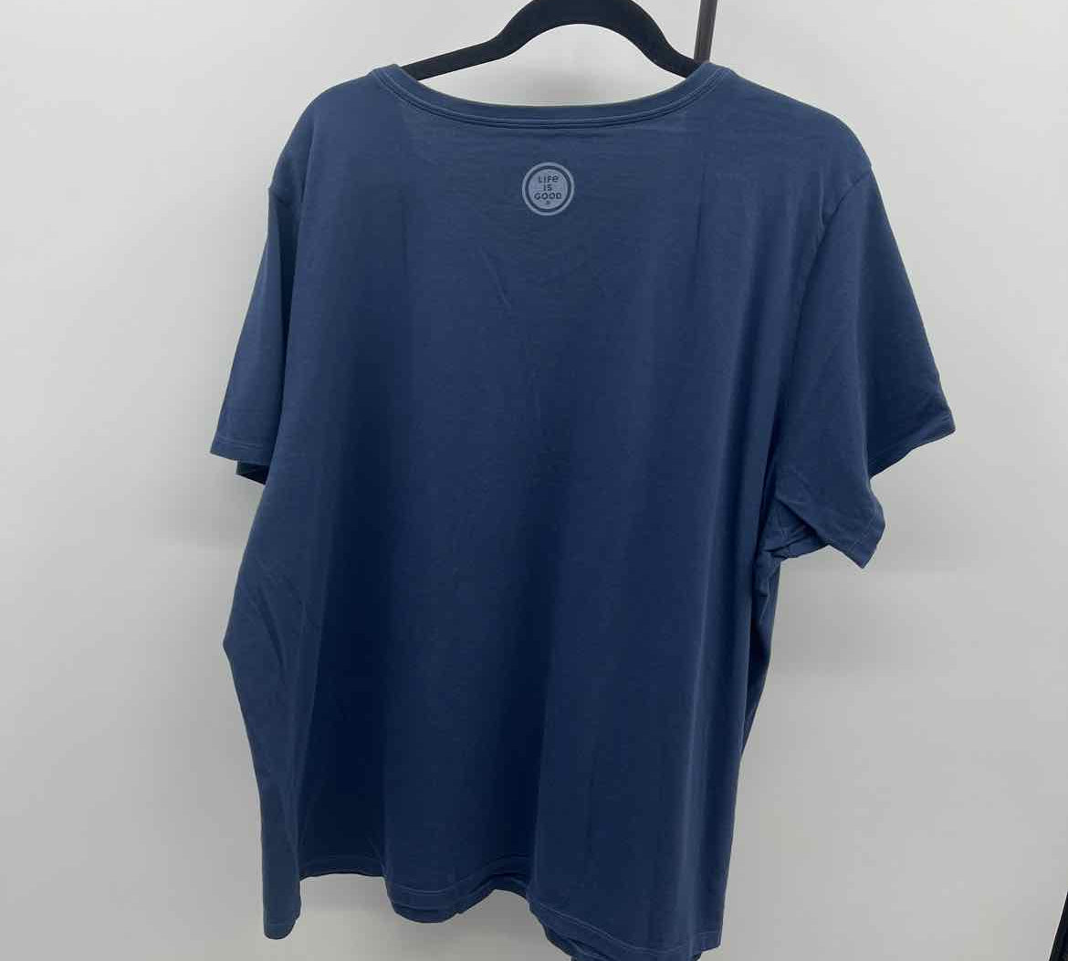Life Is Good Women's Size xxxl Navy Season T-Shirt