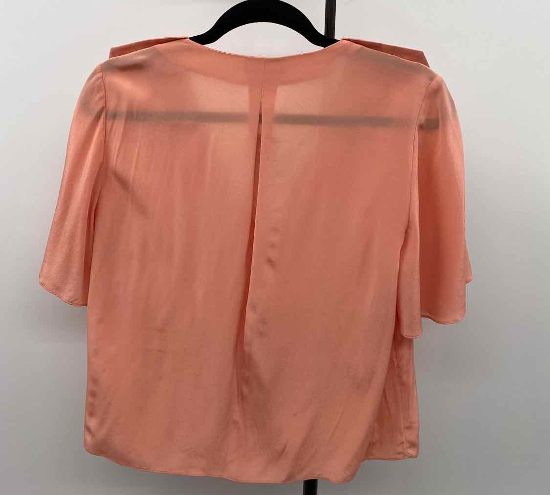 Joie Women's Size S Peach Solid Short Sleeve Shirt