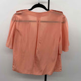 Joie Women's Size S Peach Solid Short Sleeve Shirt