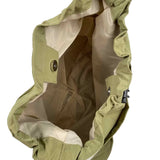 NWOT UNBRANDED Sage Green Shopper w/Drawstring Closure & Crossbody Strap