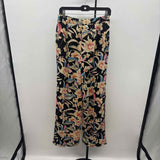 Just Fab Women's Size M Cream Floral Pants