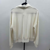 Cable & Gauge Women's Size XL Ivory Solid Sweatshirt