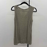 CABI Women's Size XS Green Stripe Sleeveless Shirt